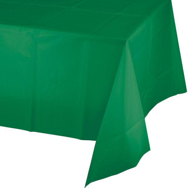 Emerald Green Plastic Table Cover