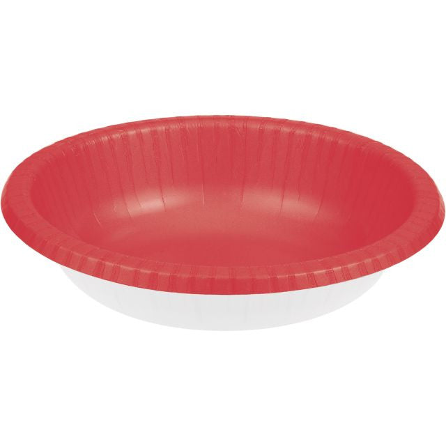 Coral 20oz Paper Bowl
