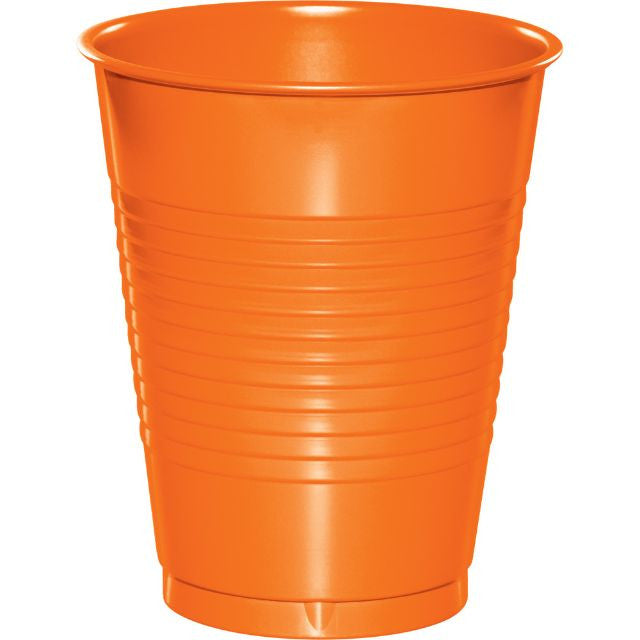 Sun Orange 16oz Plastic Cup