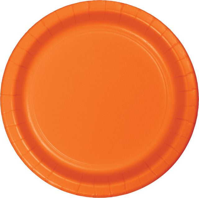 Sun Orange 9" Paper Plate