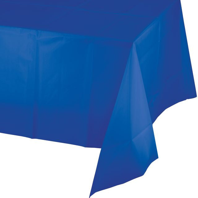 Cobalt Plastic Table Cover