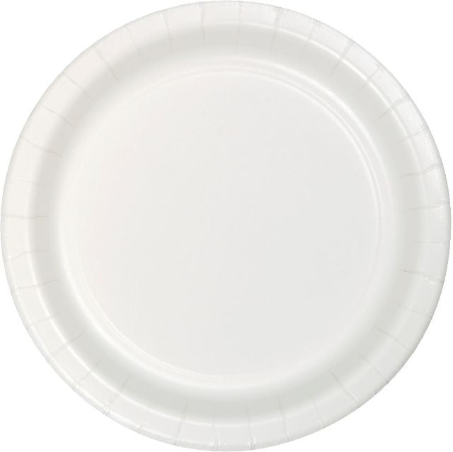 White 7" Paper Plate
