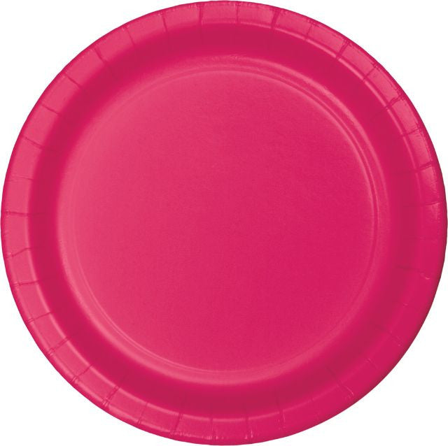 Hot Magenta 7" Paper Plate
