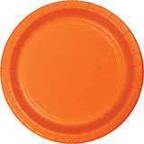 Sun Orange 7" Paper Plate