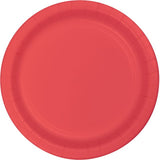 Coral 7" Paper Plate