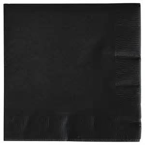 Black Velvet 3ply Lunch Napkin